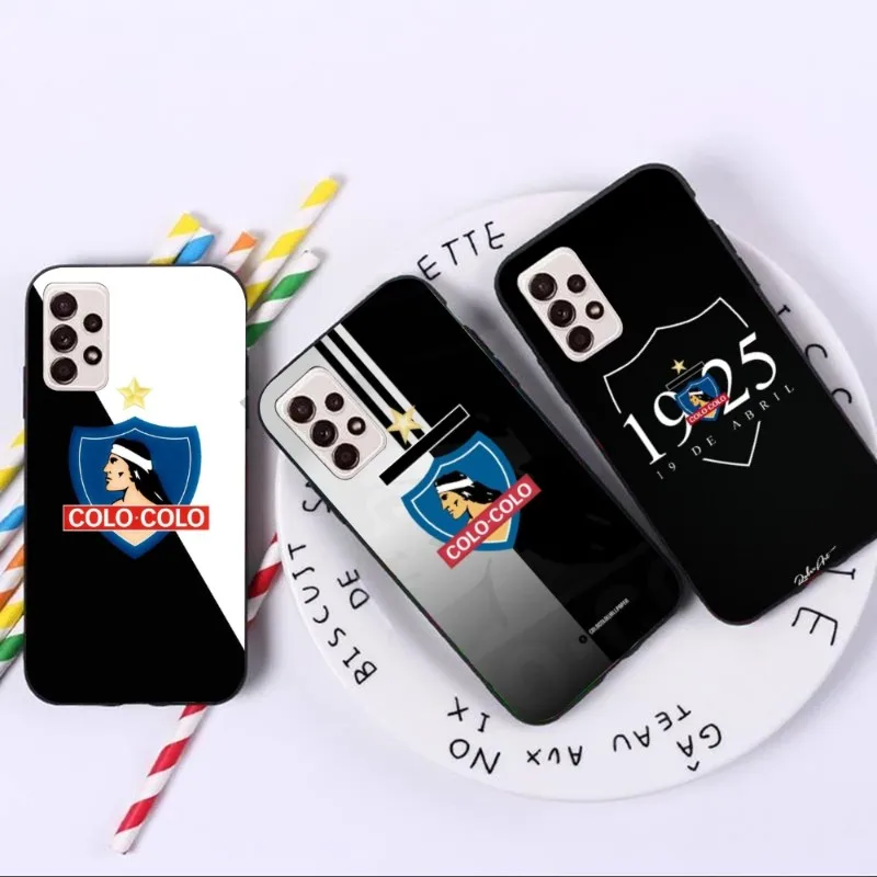 

Club Social Deportivo Colo Phone Case for Samsung A91 A81 A73 A72 A71 A30S A20 A12 A13 A52 A53 4G 5G Black Phone Cover Funda