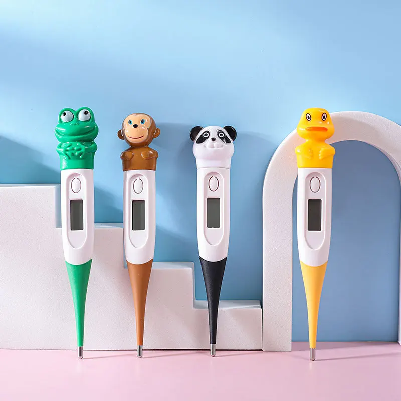 Cartoons Digital Baby Child Adult Pet Soft Flexible Tip Cute Celsius Body Fever Thermometer Temperature Measurement Tool