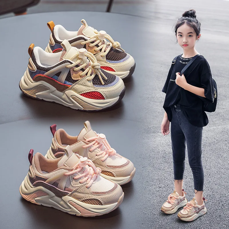 

Children's Mesh Sneakers Toddler Girls Boys Running Shoes Unisex Casual Sport Shoes Kids Tennis Shoes Size 26-37 Autumn Spring