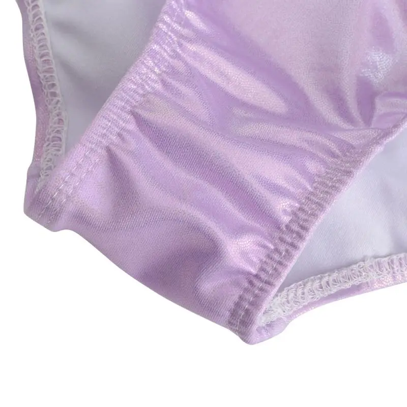 Детский балетный трико для девочек купальник выступлений на сцене блестящий