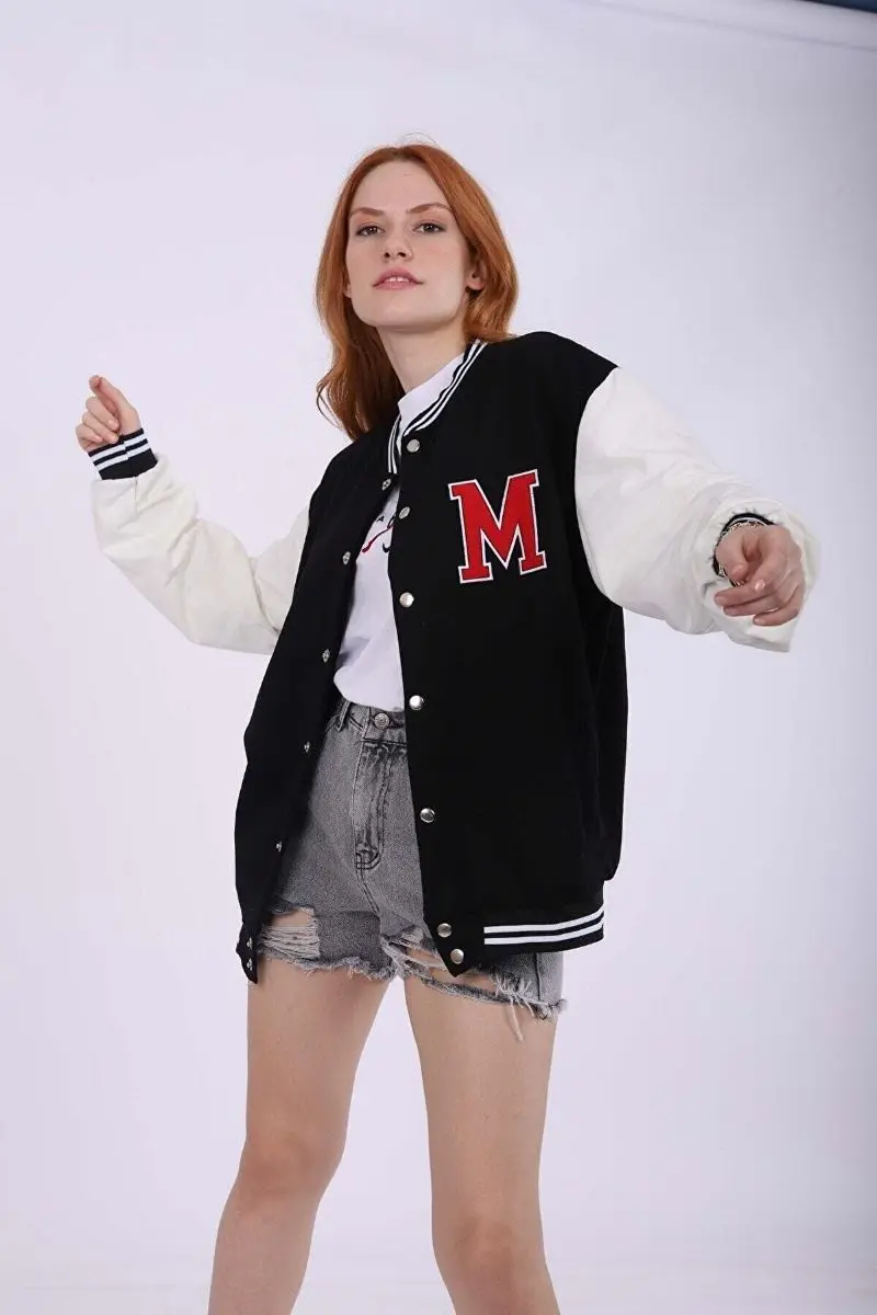 

Black M college jacket 22581