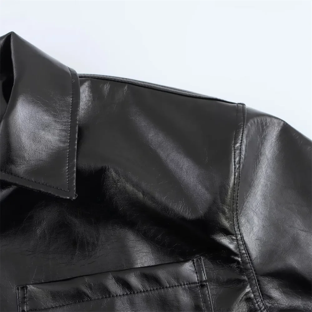 UNIZARA женская осенне-зимняя новая простая повседневная куртка из искусственной