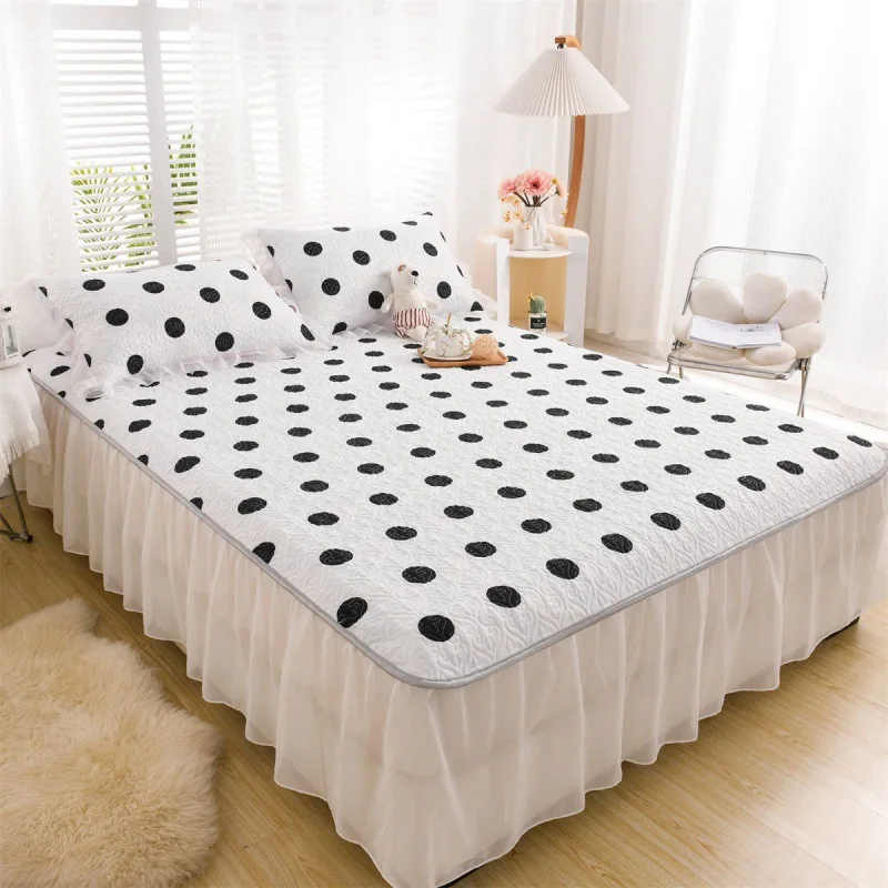 

Fashion Non -slip Korean Version of Bed Skirt Bed Cover Bed Covering Four Seasons NKAJ0401