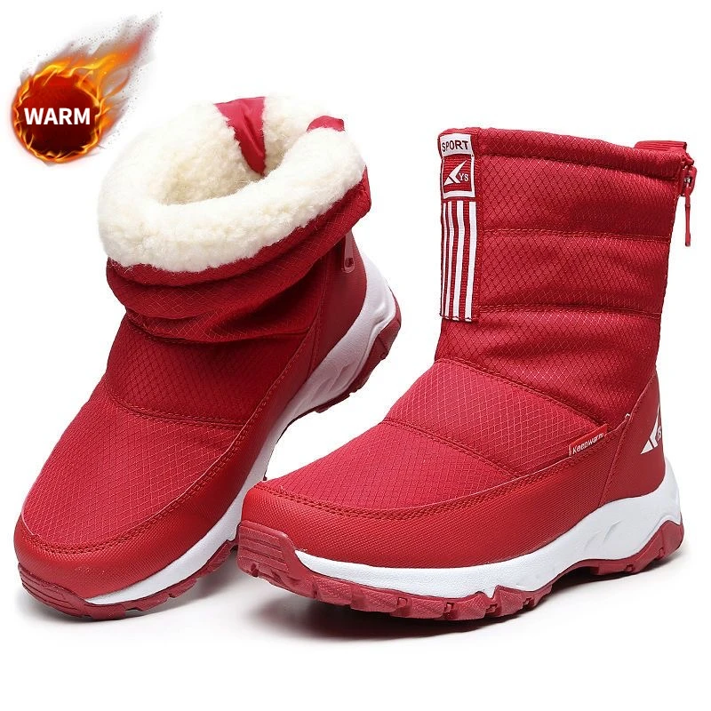 

LLUUMIU 2022 зимние женские сапоги до середины икры Мужская теплая обувь толстые плюшевые зимние сапоги для мужчин и женщин хлопковая обувь тепл...