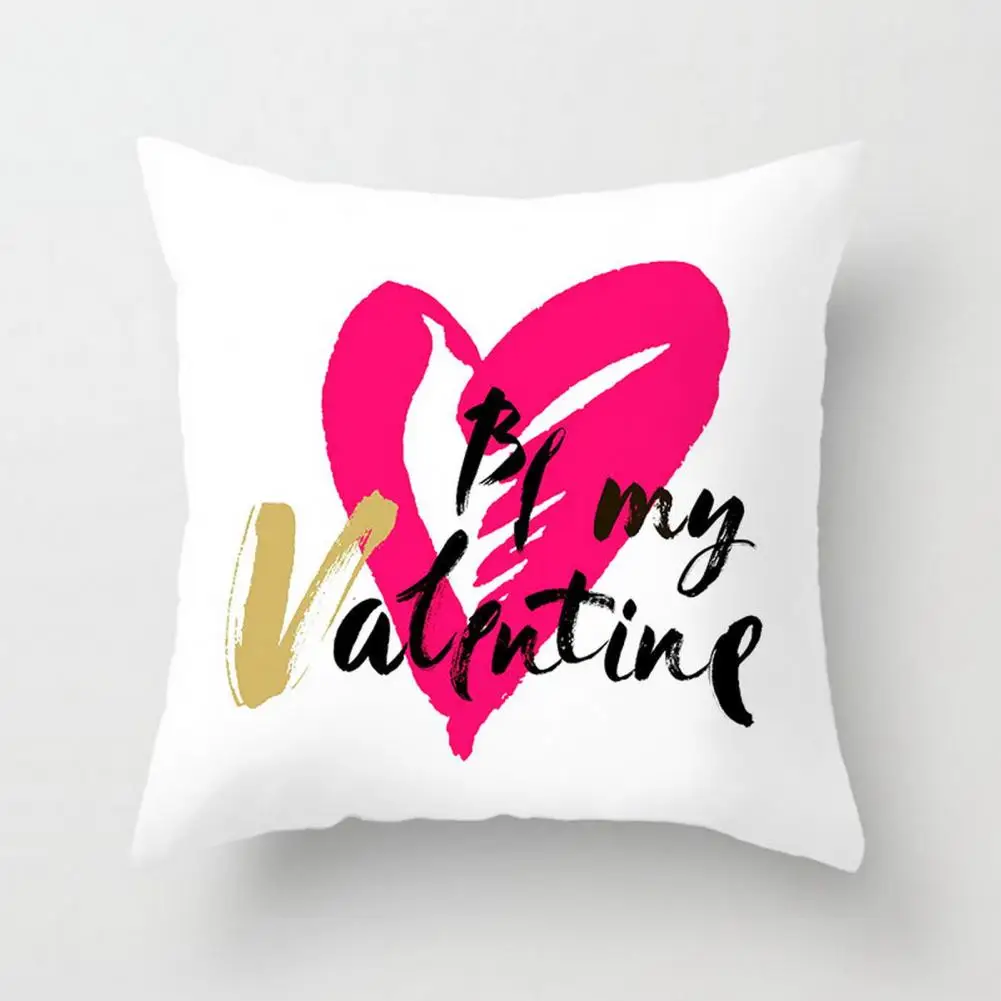 

Прочный простой в установке чехол для подушки скрытая молния с рисунком сердца наволочка для домашнего дивана украшение для создания атмос...