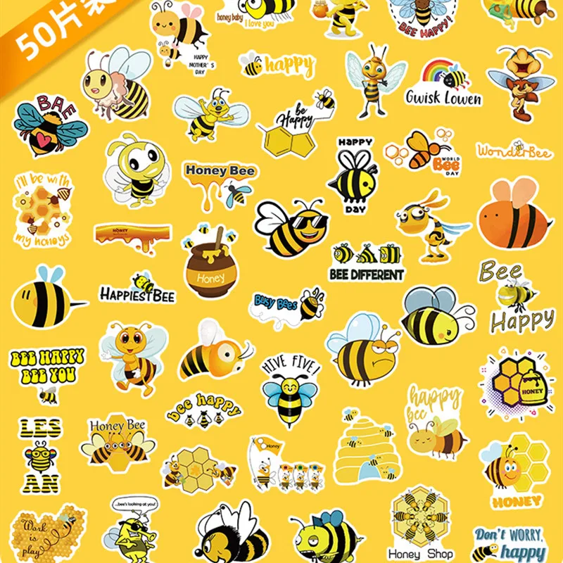 

Cartoon animal little bee mobile phone computer suitcase doodle stickers
