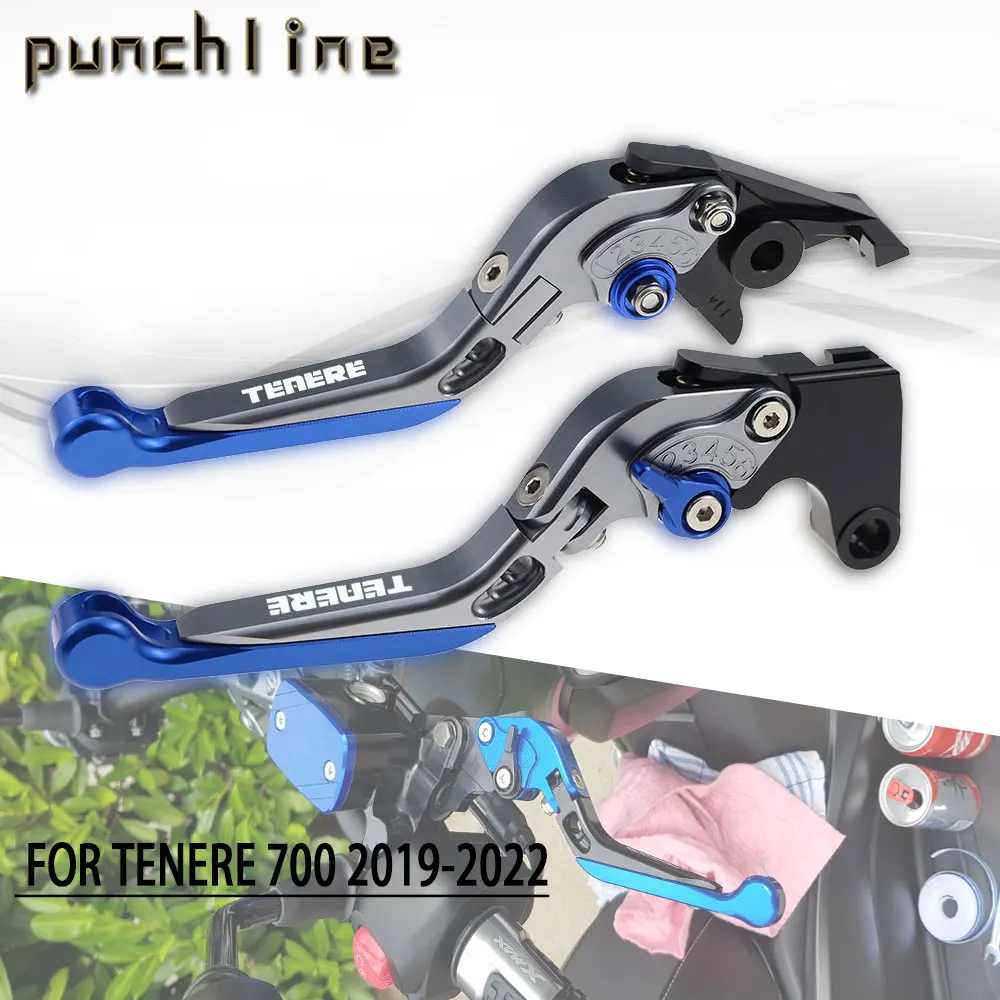 

Fit For Tenere 700 2019-2022 CNC Accessories Folding Extendable Brake Clutch Levers Adjustable Handle Set
