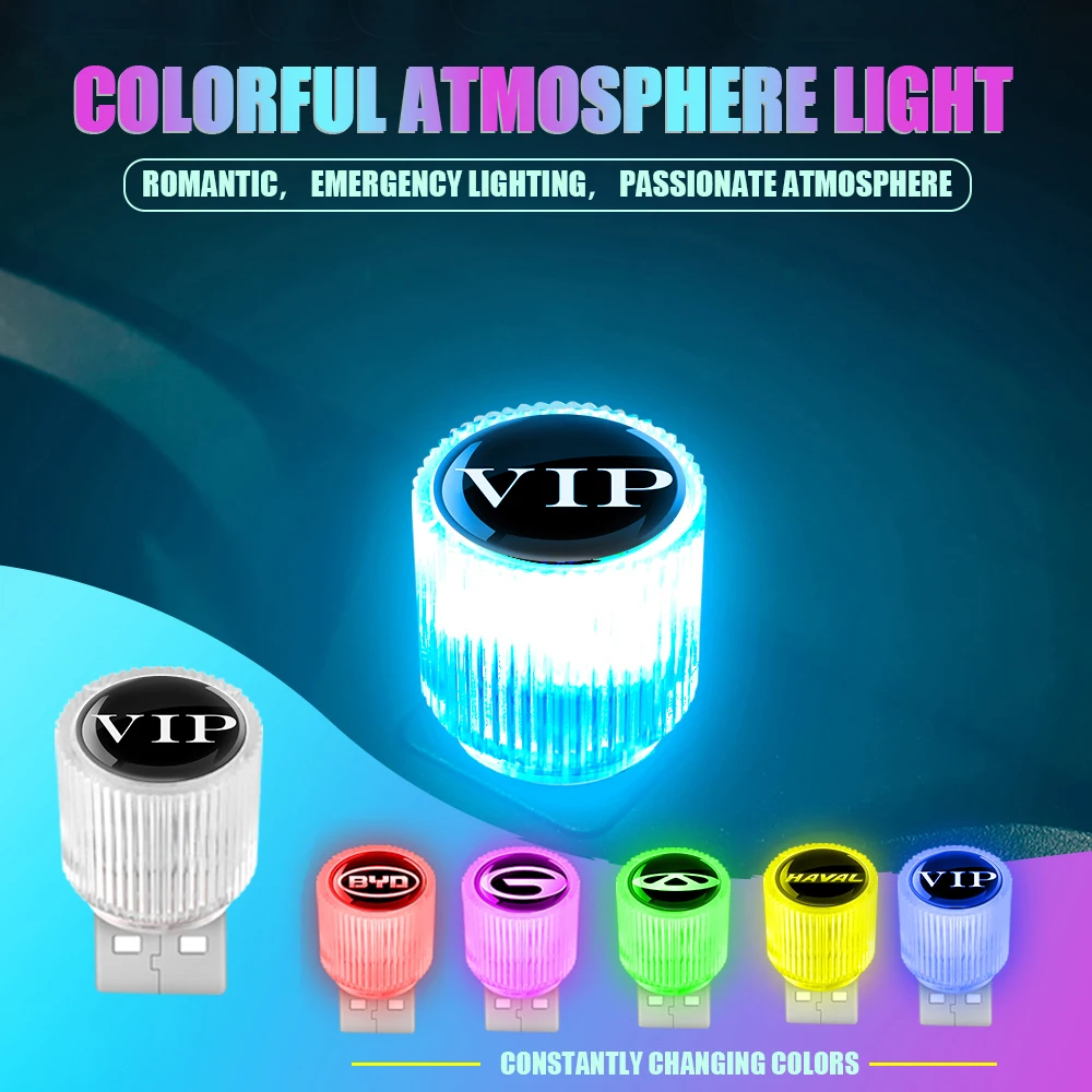 

1pcs Mini USB LED Car Interior Decorative Atmosphere Lamps Emergency Light For Honda civic accord fit crv Mugen Jazz CRX HRV 5TH