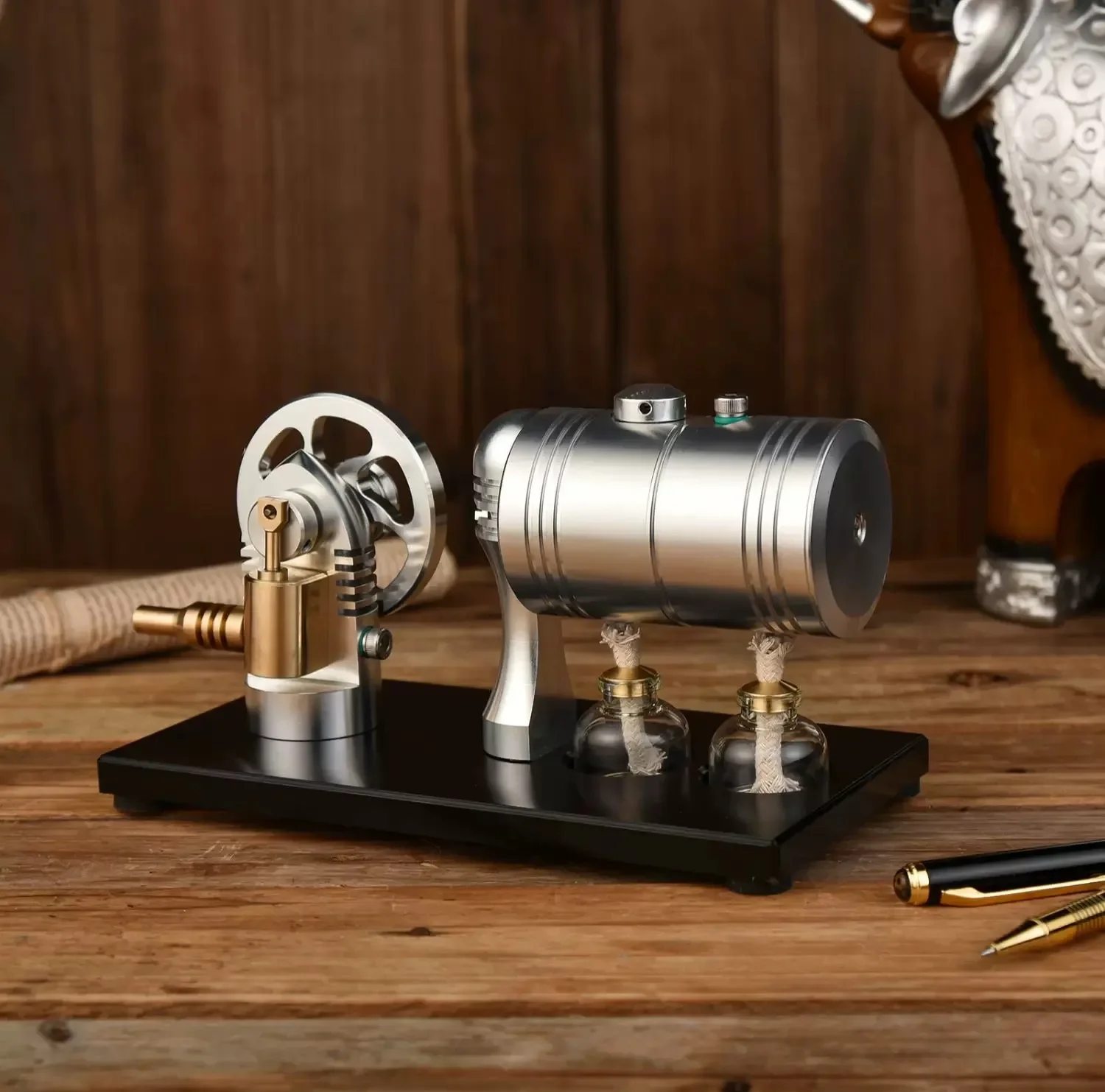 K005 модель с паровым двигателем нагревательным бойлером старт двигателя в стиле