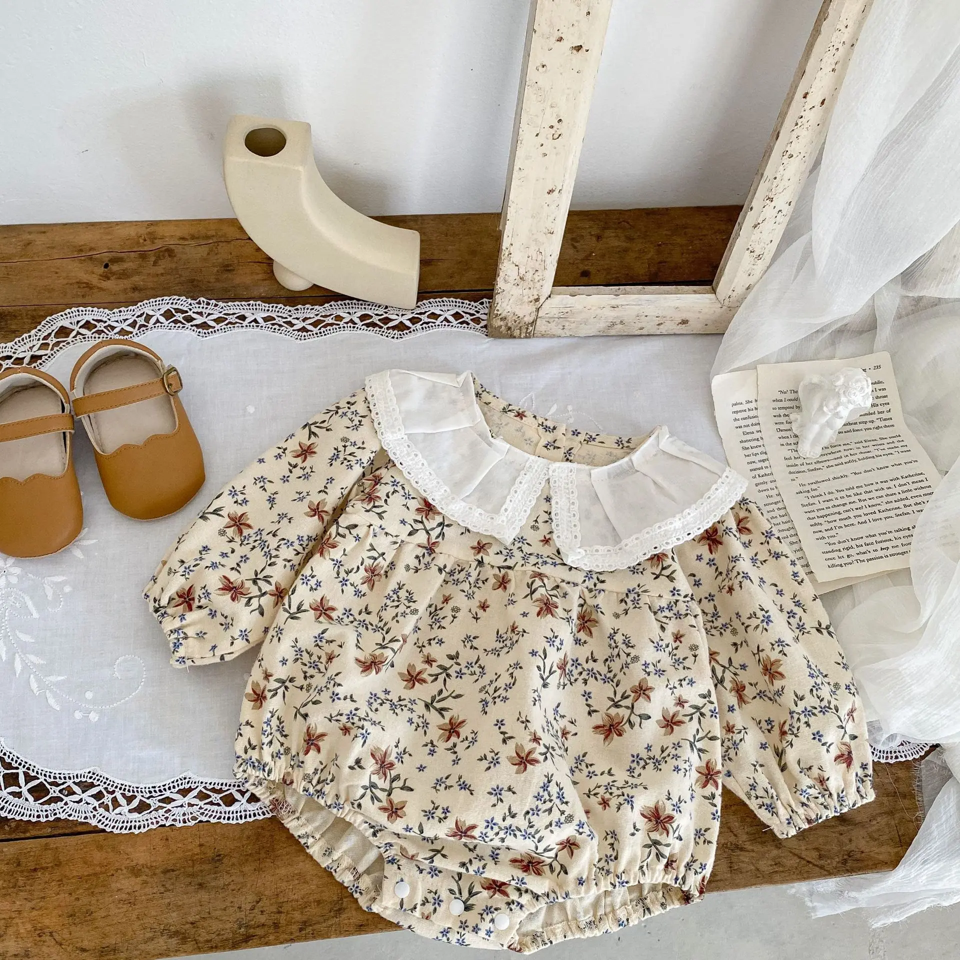 

Baby Girls Bodysuits Long Sleeve Newborn Infant Cotton Floral Onesie Spring Autumn Toddler Jumpsuits Outfits 0-18m Kids Clothing