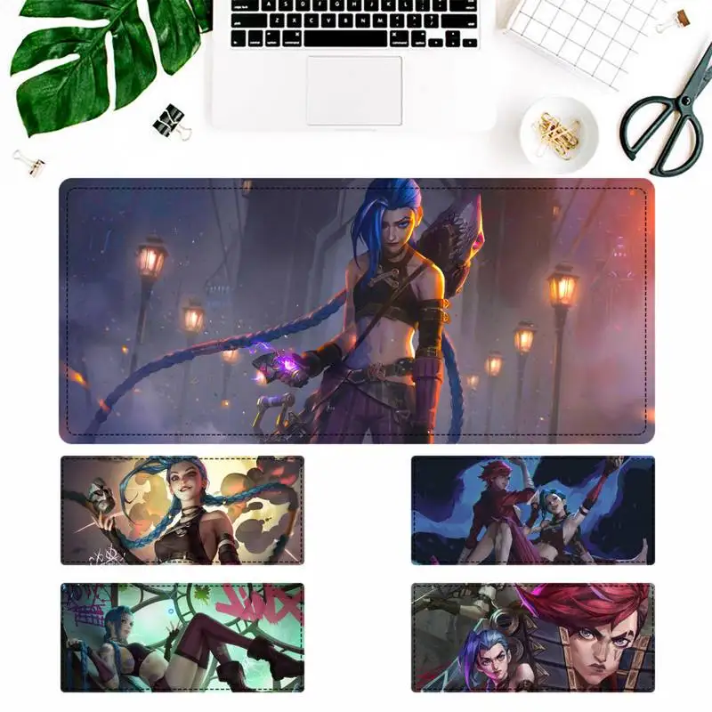 2020 Arcane Jinx коврик для мыши ПК ноутбук геймерский аниме нескользящий клавиатура