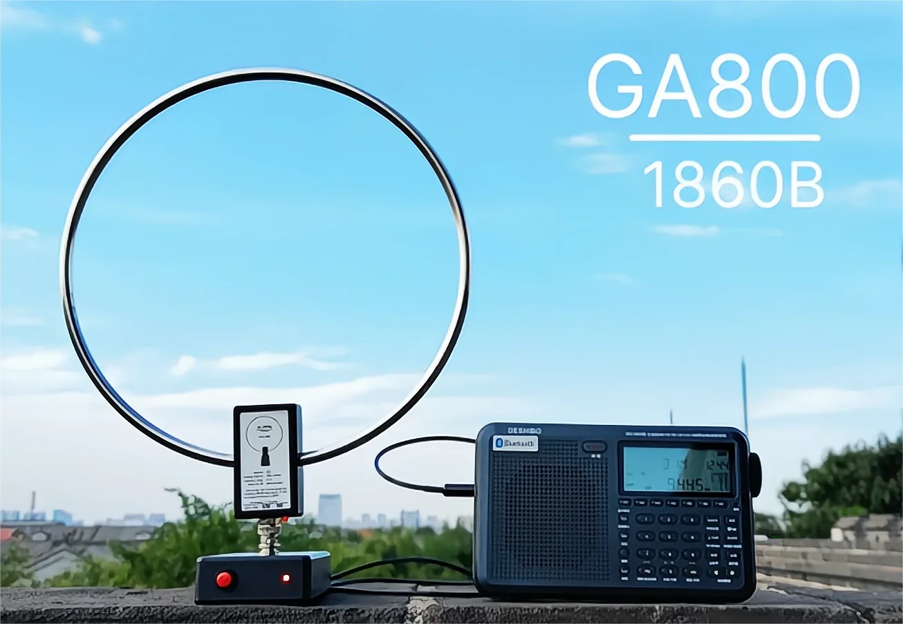 Активная Петлевая Антенна Ga800 Коротковолновая Маленькая 10 Кгц-240 Мгц Вч Для