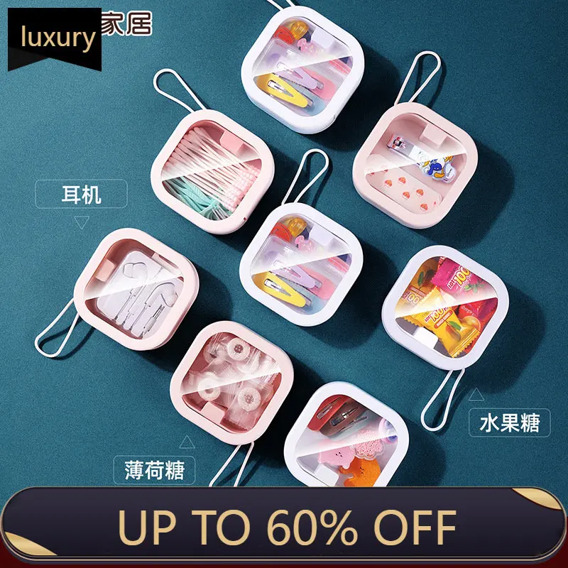 

Креативная настольная портативная коробка для хранения, разнообразный пластиковый ящик для хранения, многофункциональная коробка-органай...