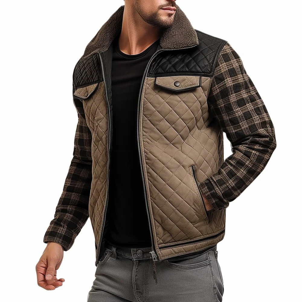 

CaseClear Men's Vintage Quilted Jackets for Men