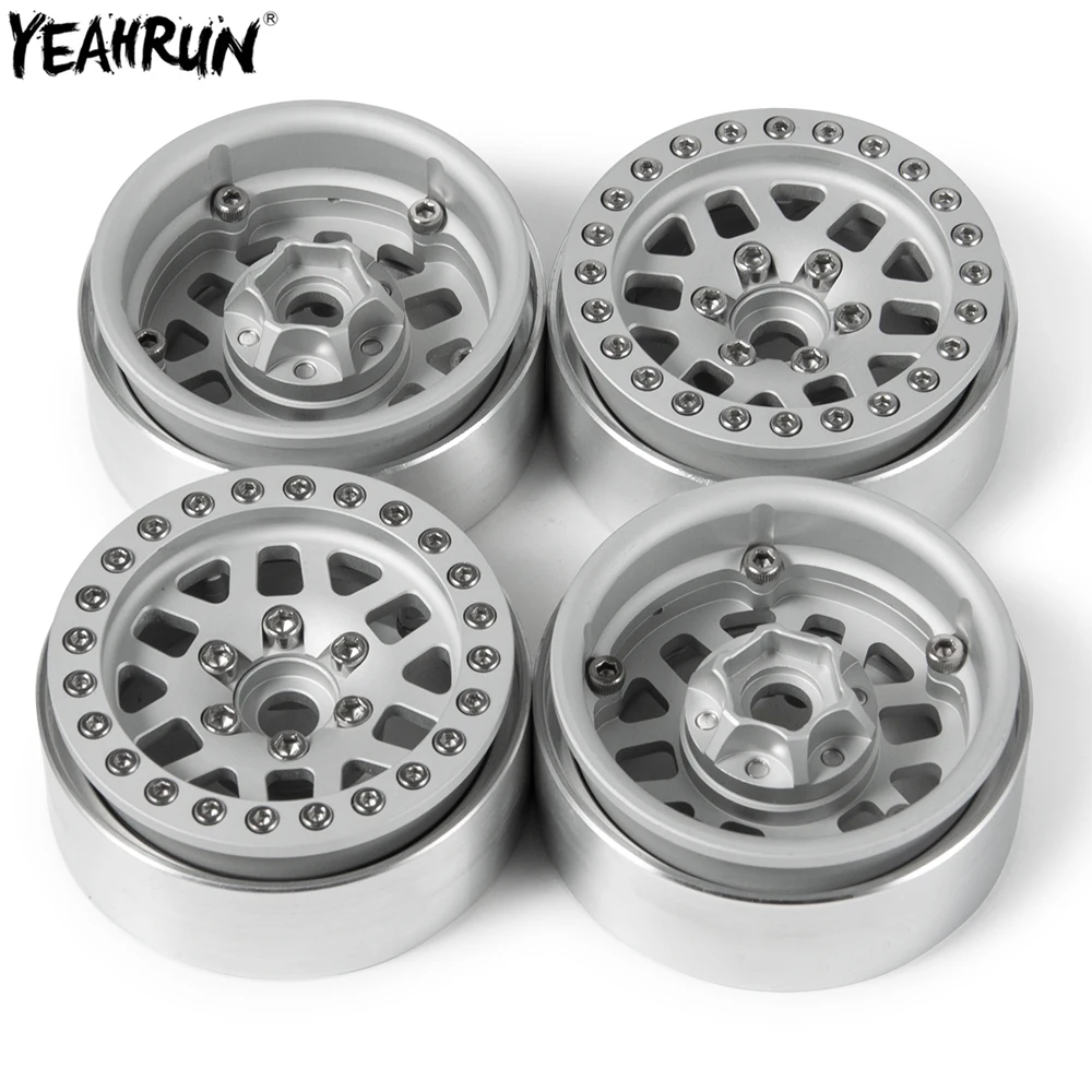 

Колесный обод YEAHRUN из металла и алюминия, 1,9 дюйма, Beadlock для 1/10 Axial SCX10 90026 90046 TRX4 D90 D110 RR10 Wraith 90048, Радиоуправляемый гусеничный автомобиль