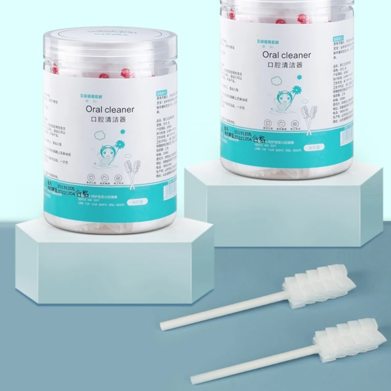 

30 шт./коробка, одноразовые марлевые зубные щётки