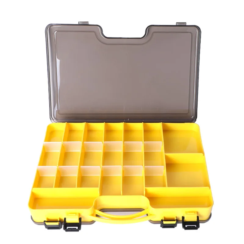 

Doublex Sided Fishing Tackle Box 48 Compartments Bait Lure Hook Storage Box Fishing Accessories Plastic Storage Case New