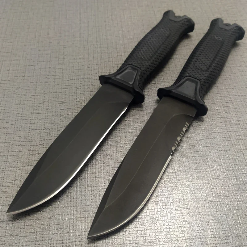 Высококачественный походный тактический нож 60HRC с зубчатым лезвием новый