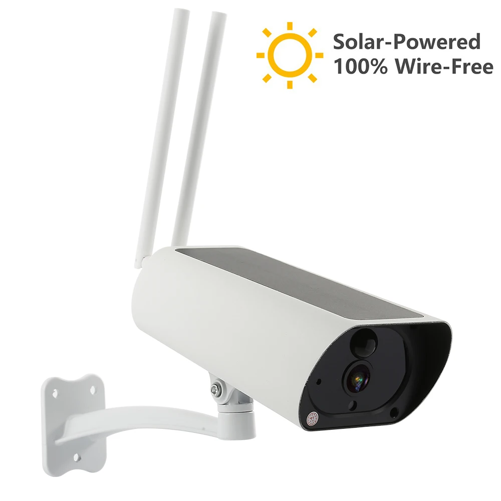 

1080P Solar IP Camera 2MP Wireless Wi-Fi Security Surveillance Waterproof Outdoor IR Night Vision Surveillance Dual antenna