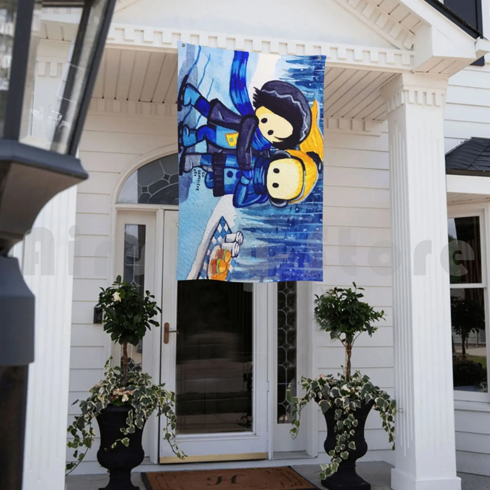 Bughead коньки по льду уличный декор флаг автомобиля Art Is Endgame фанатское искусство |