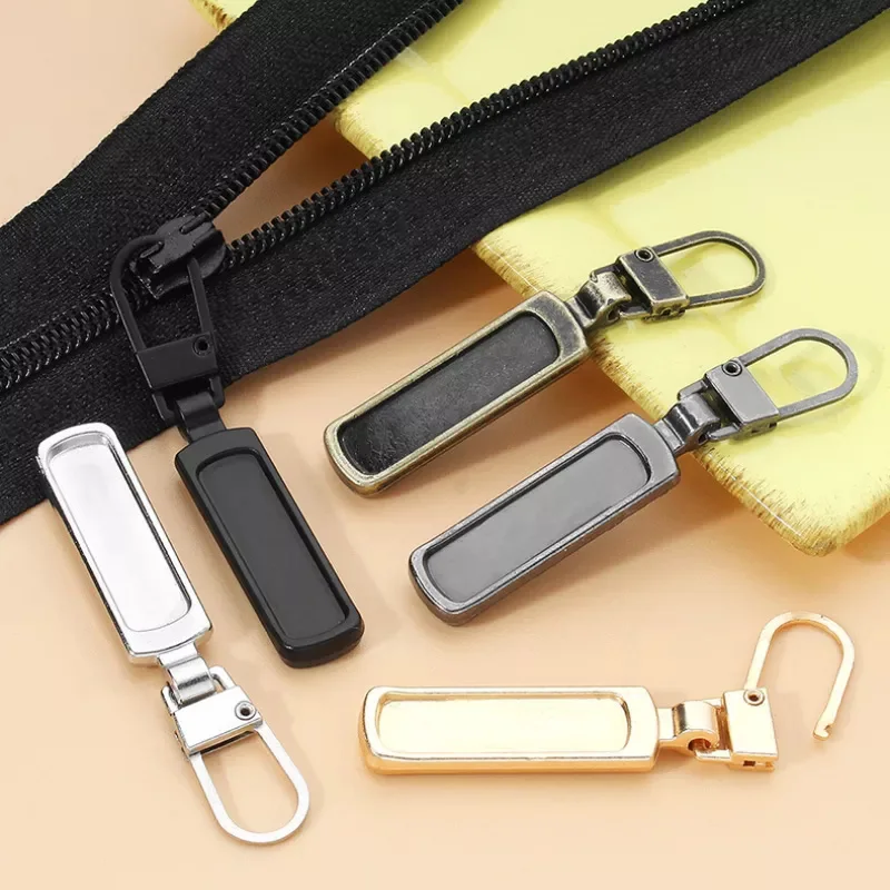 

5pcs DIY Metal Zipper Slider Puller Instant Zipper Repair Kit Replacement For Broken Buckle Travel Bag Suitcase Zipper Head