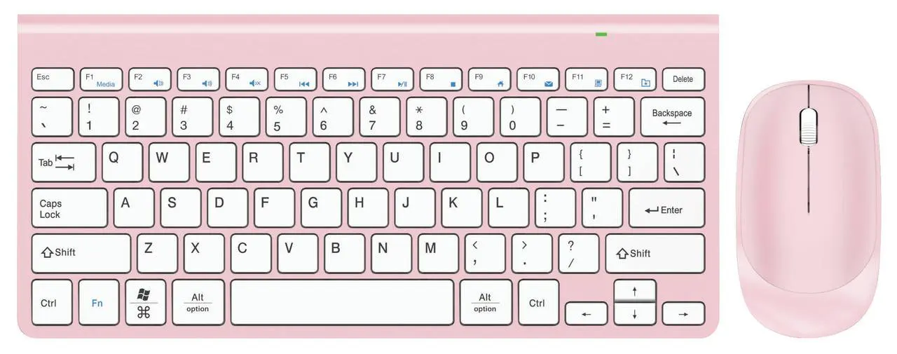 

NEW Wireless Touch Keyboard and Mouse Set Pink