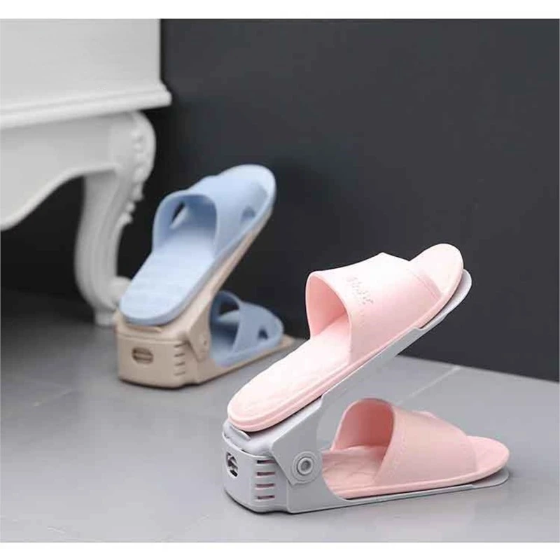 

10 Piece Adjustable Shoe Cabinet To Save Space Multiple Colors To Choose From Plastic Double Layer Design for Home Dormitories
