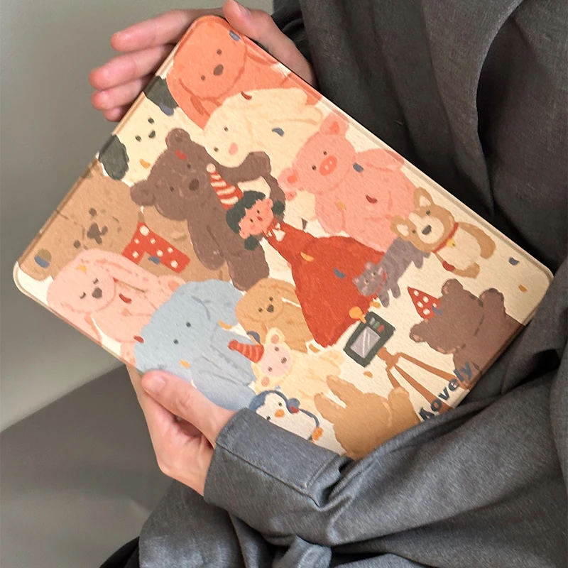 

360 Rotating Acrylic Case for iPad Pro 12.9 iPad 10th Generation iPad 10.2 iPad 5 6 7 8 9 Gen Air 4 5 10.9 Funda case Wake/Sleep