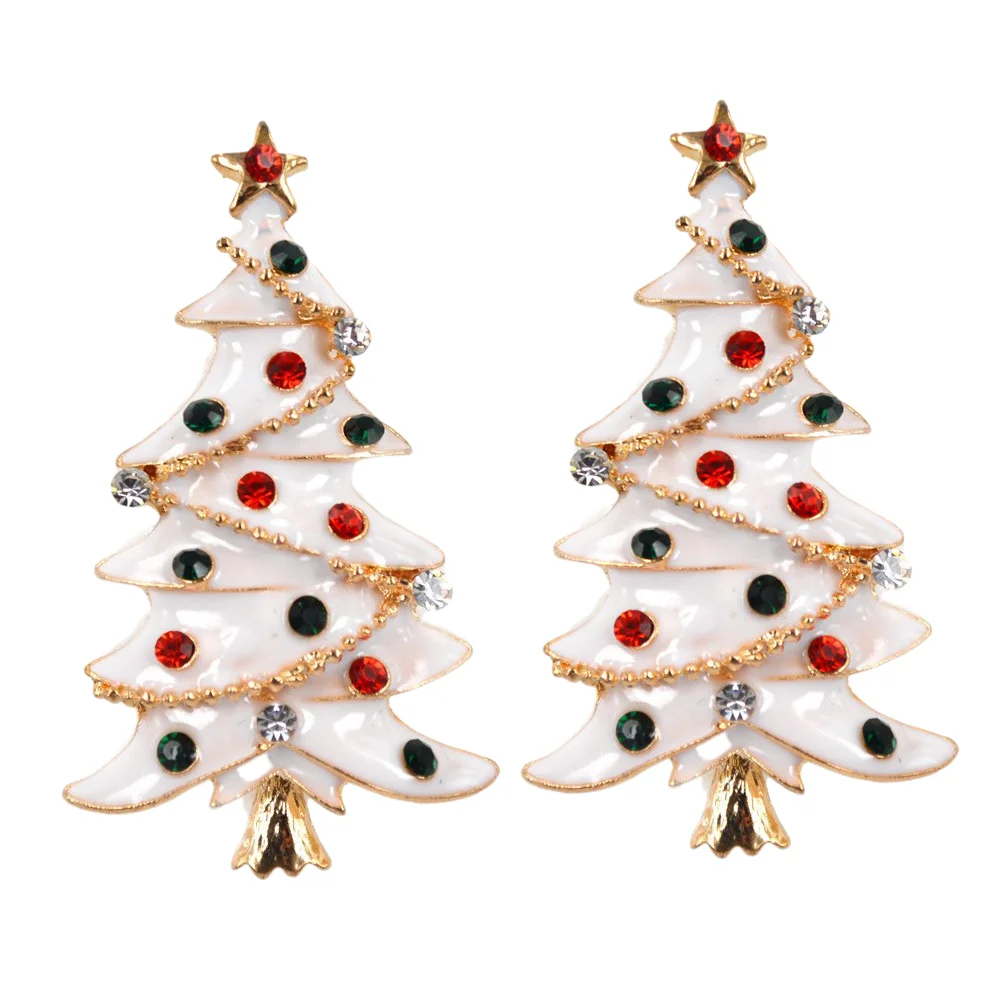 

2pcs Christmas Tree Breastpins Fashion Creative Gift Clothes Decor Breastpin for