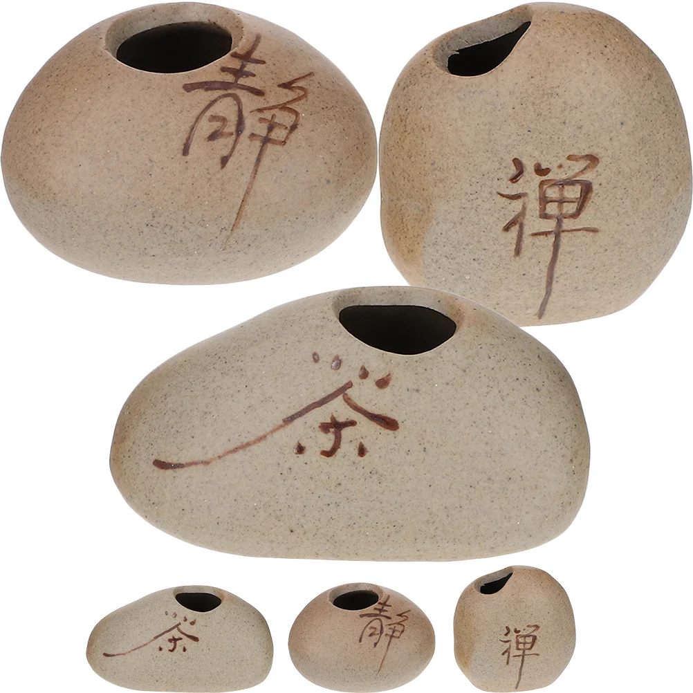 

6 Pcs Vase Flower Arrangement Vintage Decor Flower Vase Desktop Decor Small Stoneware Vase Small Vase Retro Vase Decor