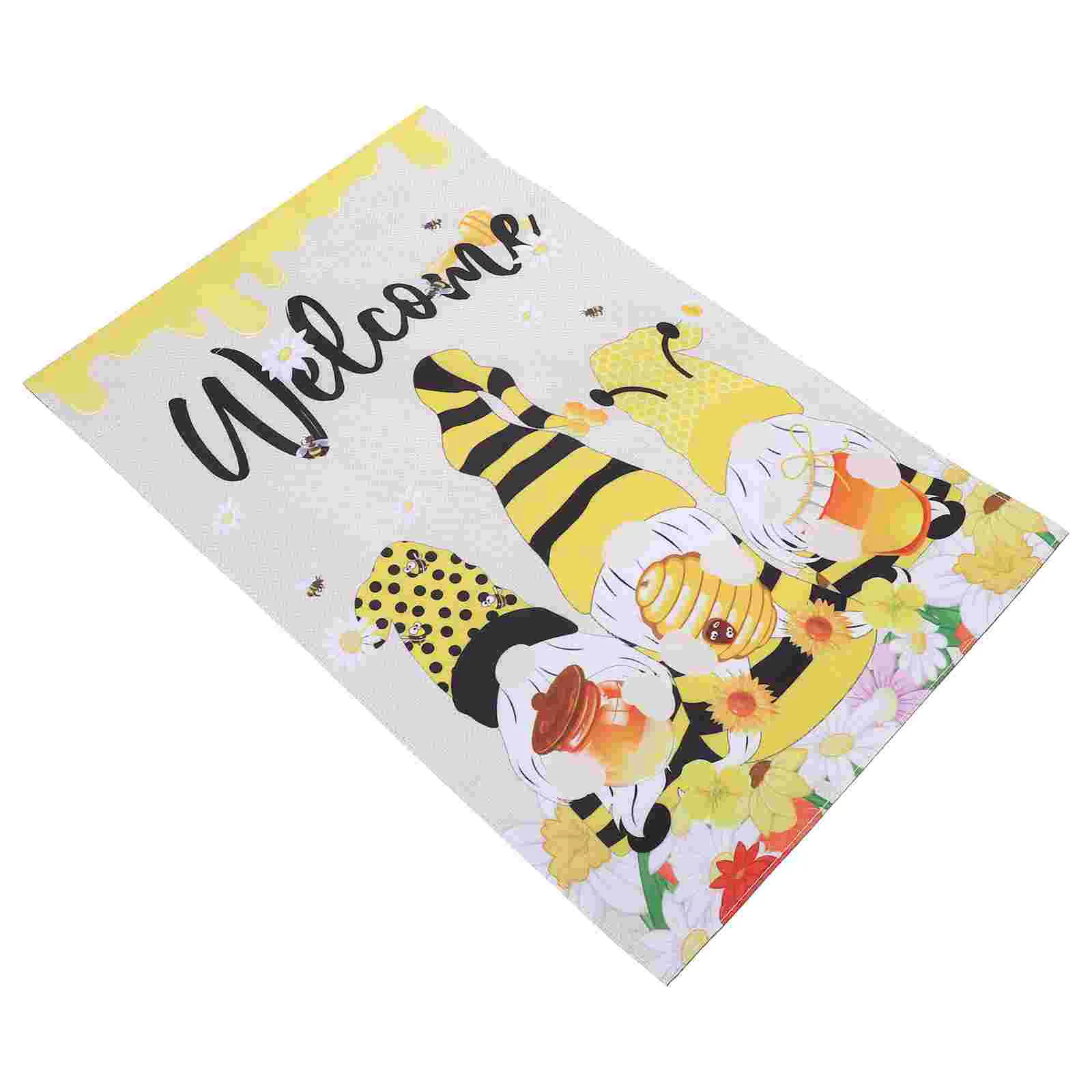 

Flag Garden Summer Welcome Yard Flags Bee Easter Gnome Sunflower Farmhouse Decoration Spring Banner Sign Decor Sided Honey