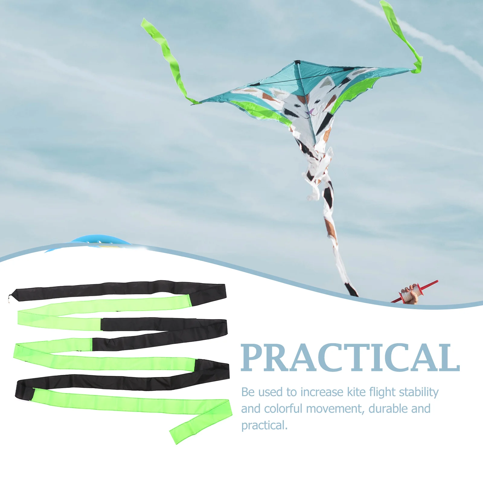 10-метровые аксессуары для воздушного змея хвост стримера красочный полет