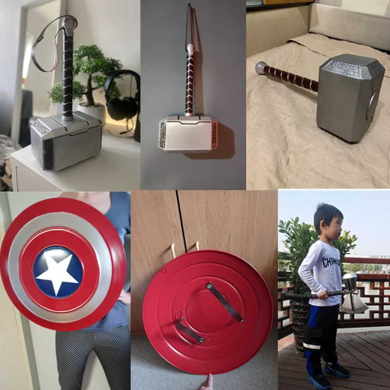 Металлический Щит Marvel супергерой Капитан Америка молоток Тора из пенопласта