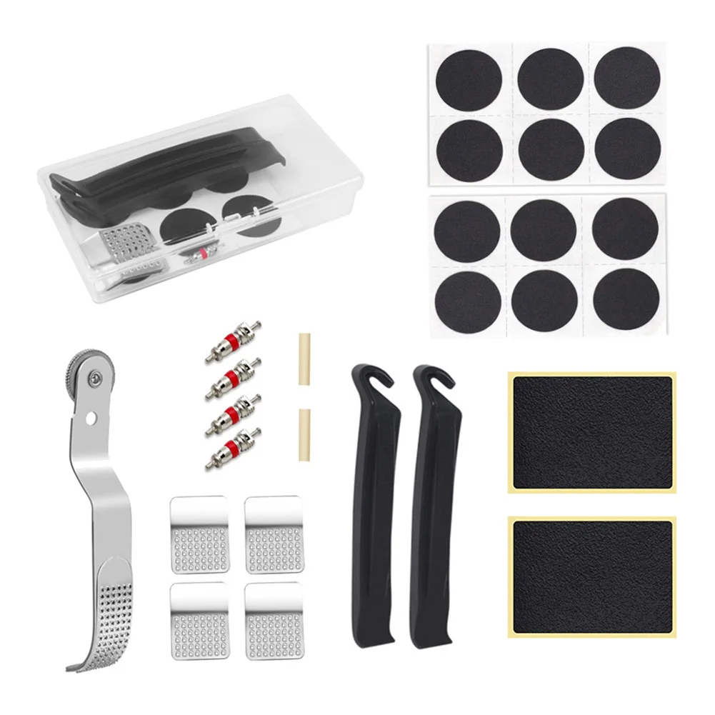 

Bicycle Tire Repair Kit Tool Set Inner Tube Patching Tyre Cycling Puncture Repair Tools Outdoor Bike Accessories