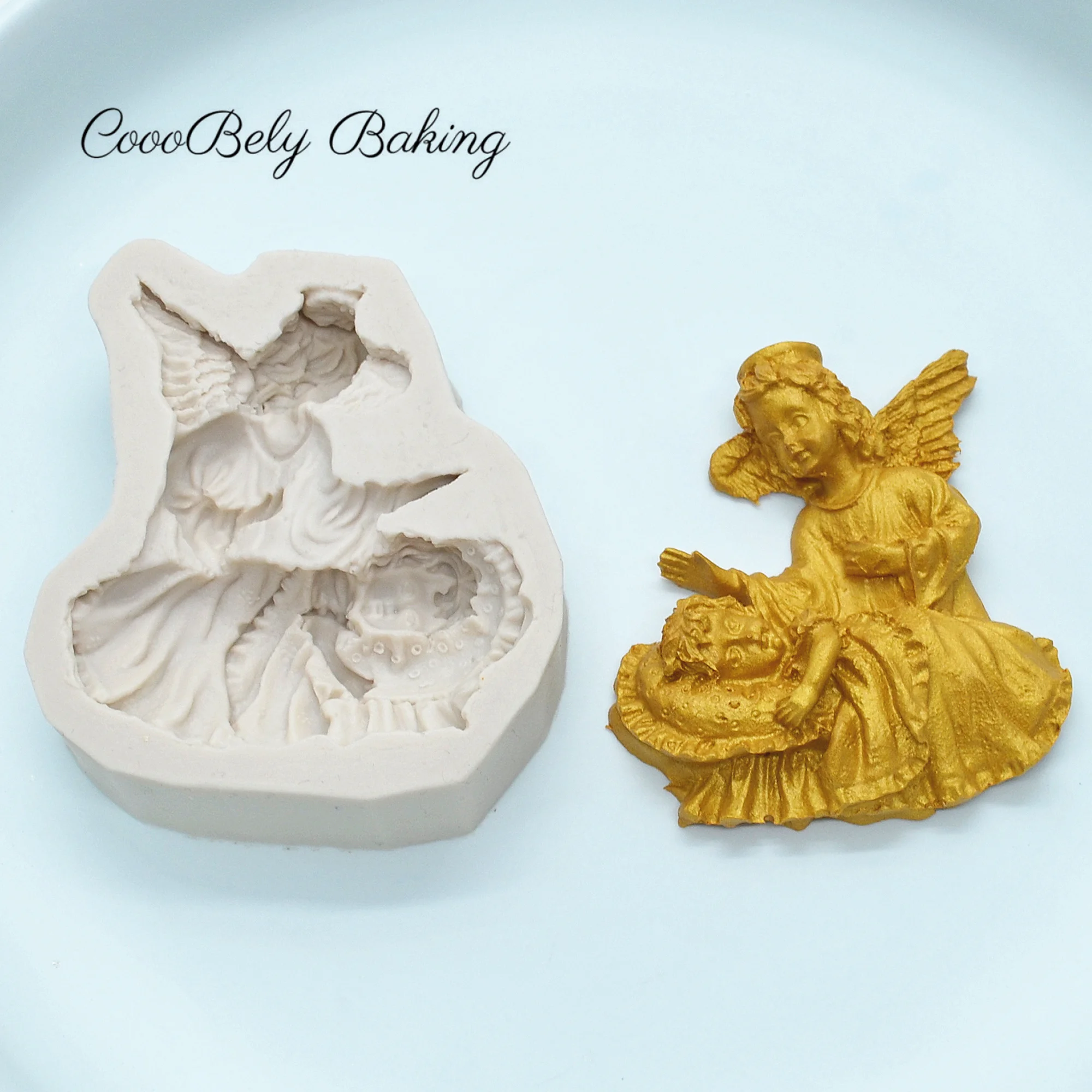 

Great Mother Silicone Mold Angel Mother Fondant Cake Molds For Baking Cupcake Mould Chocolate Baking Tools For Cake Decoration