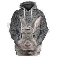 rabbit gifts love the rabbit 3d printed hoodies unisex pullovers funny dog hoodie casual street tracksuit