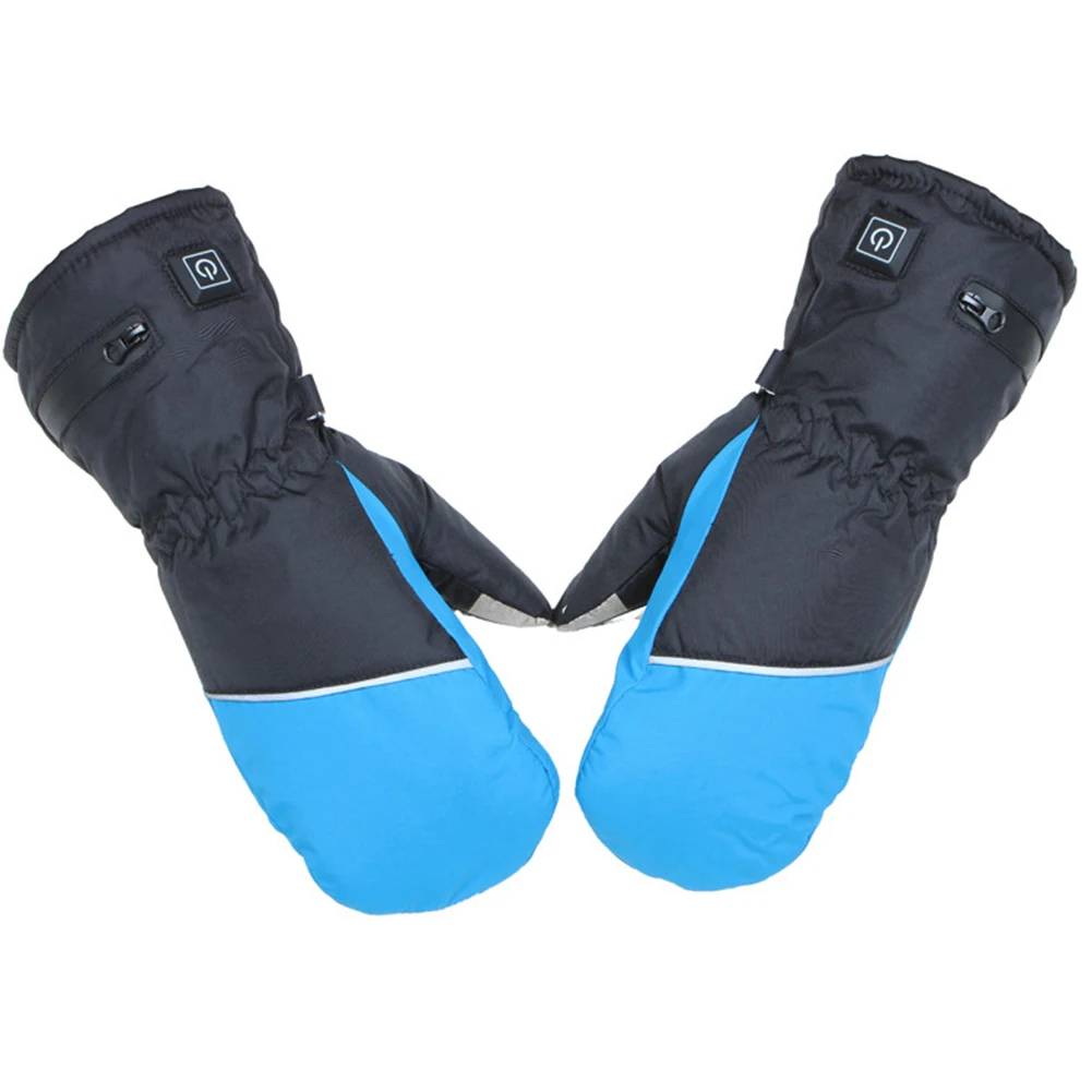 

1 Pair Outdoor Sports Warm Winter Mittens Riding Adjustable Temperature Women Gloves Camping Electric Hiking Anti-slip Washable