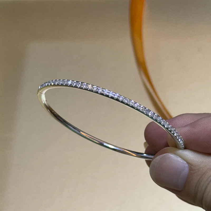 Высочайшее качество модный милый браслет из чистого серебра 925 пробы ювелирные