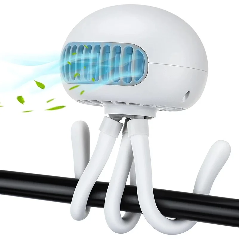 USB Перезаряжаемый безлопастный вентилятор осьминог портативный подставка