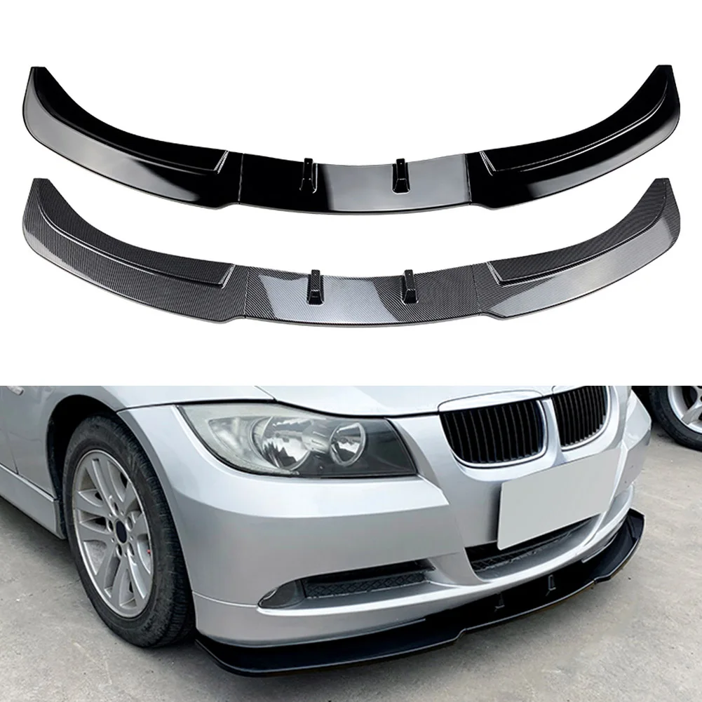 

Car Front Bumper Lip Spoiler Trim Accessories 3Pcs For BMW E90 E91 3 Series 320i 330i Sedan Base Model Only 2005 2006 2007 2008