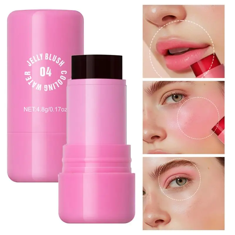 Молоко желе блестящие губы и щеки пятна тинт для щек встроенная Акварельная
