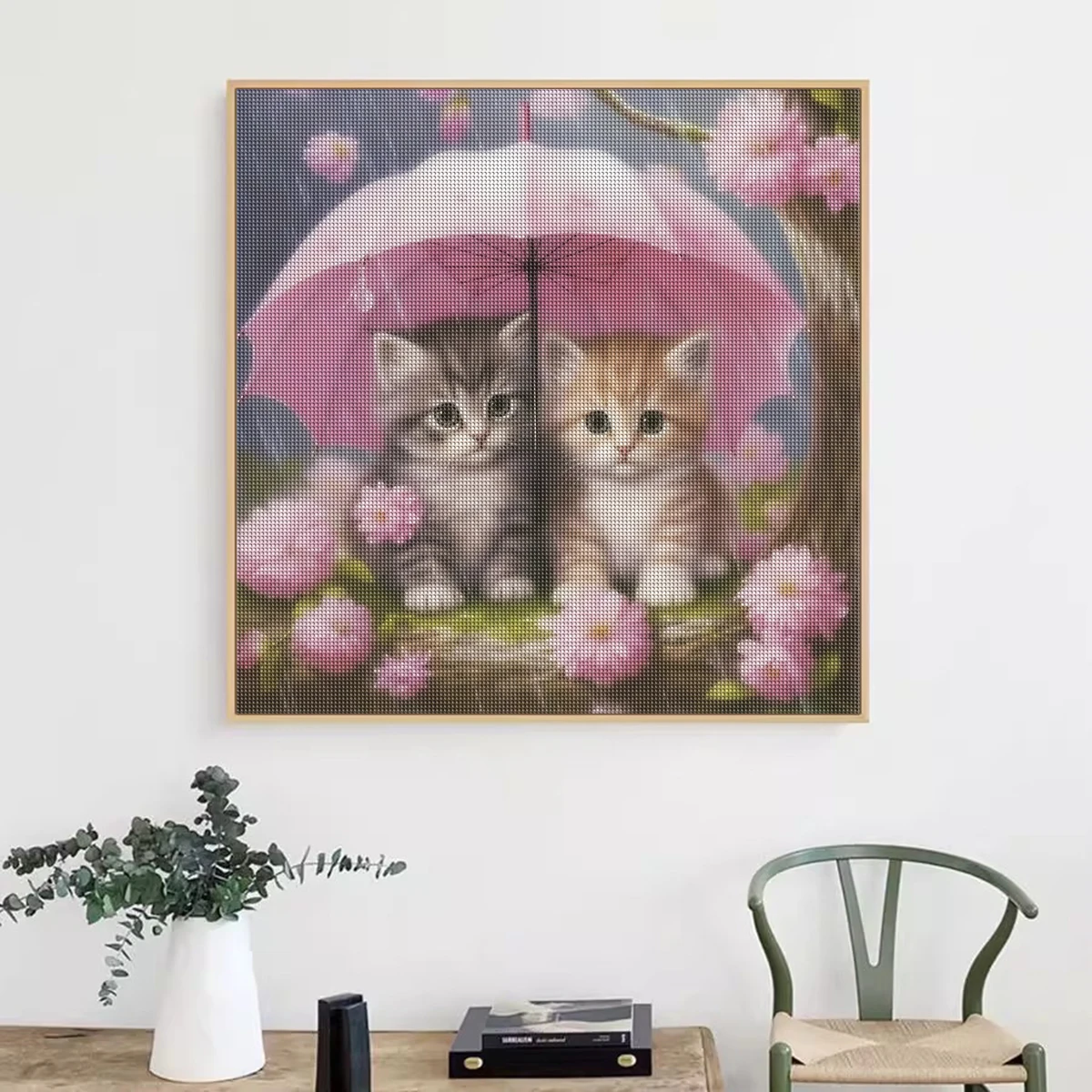 Алмазная мозаика с изображением кошек