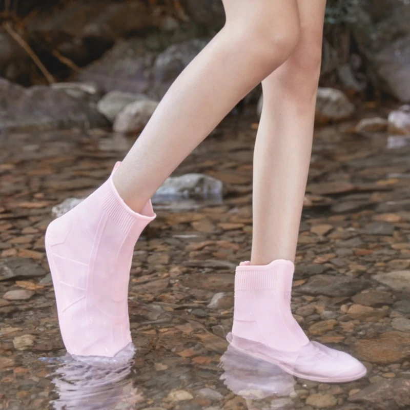 Best Boots Waterproof Shoe Cover Outdoor Rainy Days Silicone Material Unisex Shoes Protectors Non-slip Reusable Rain Boots Cover