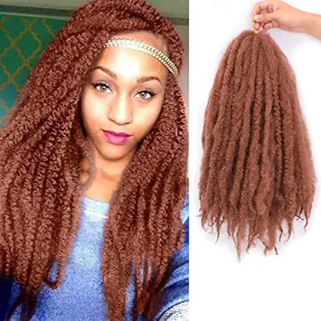 

Synthetic Crochet Braid Hair Kinky Curly Braiding Hair Marley Braids Afro Twist Hair Bulk Extensions Marely Hair For Black Woman