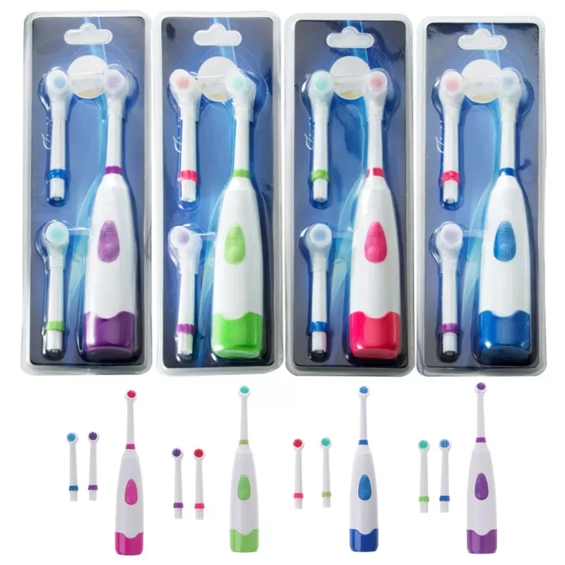 

Rotating Electric Toothbrush With 3 Brush Head Drop Ship De1