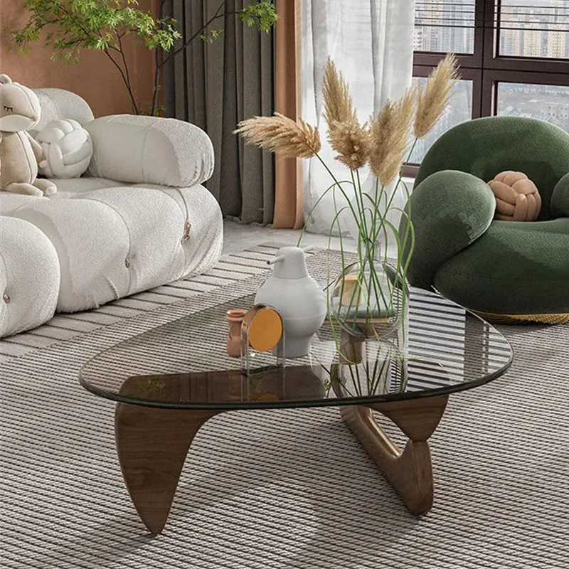 

Transparent Glass Coffee Tables Living Room Small Luxury Minimalist Tea Table Floor Modern Design Couchtische Nordic Furniture