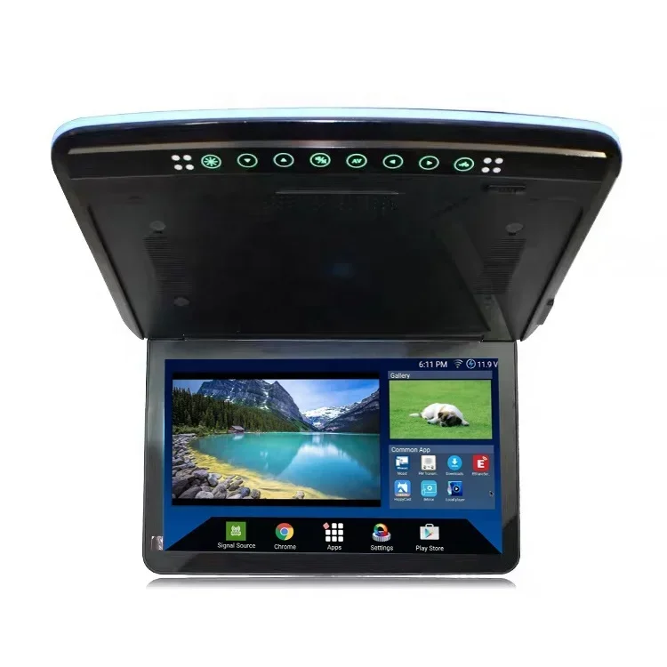 13,3-дюймовый супертонкий откидной автомобильный монитор с Android, Wi-Fi, чудо-крыхом, потолочное крепление, экран Minibus, ТВ-монитор для автобуса (art.: 3920d2e8a7708) - 3920d2e8a7708