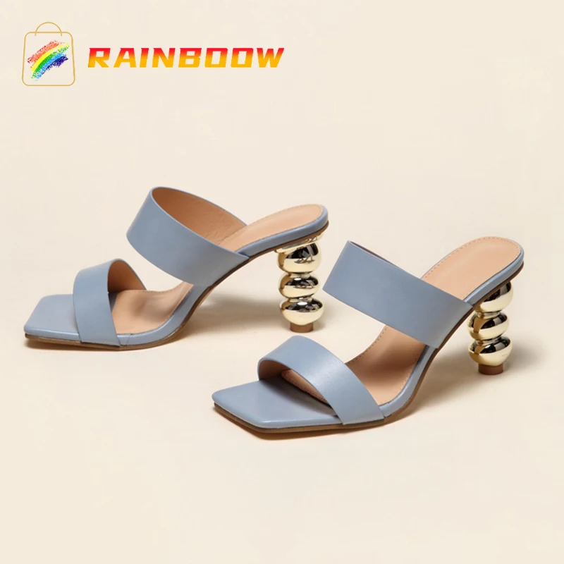 

Women Shoes Ladies Summer Trend Sandals Gourd Heel Sandals And Slippers Comfortable Breathable Slippers Outdoor Shoes Sandalias
