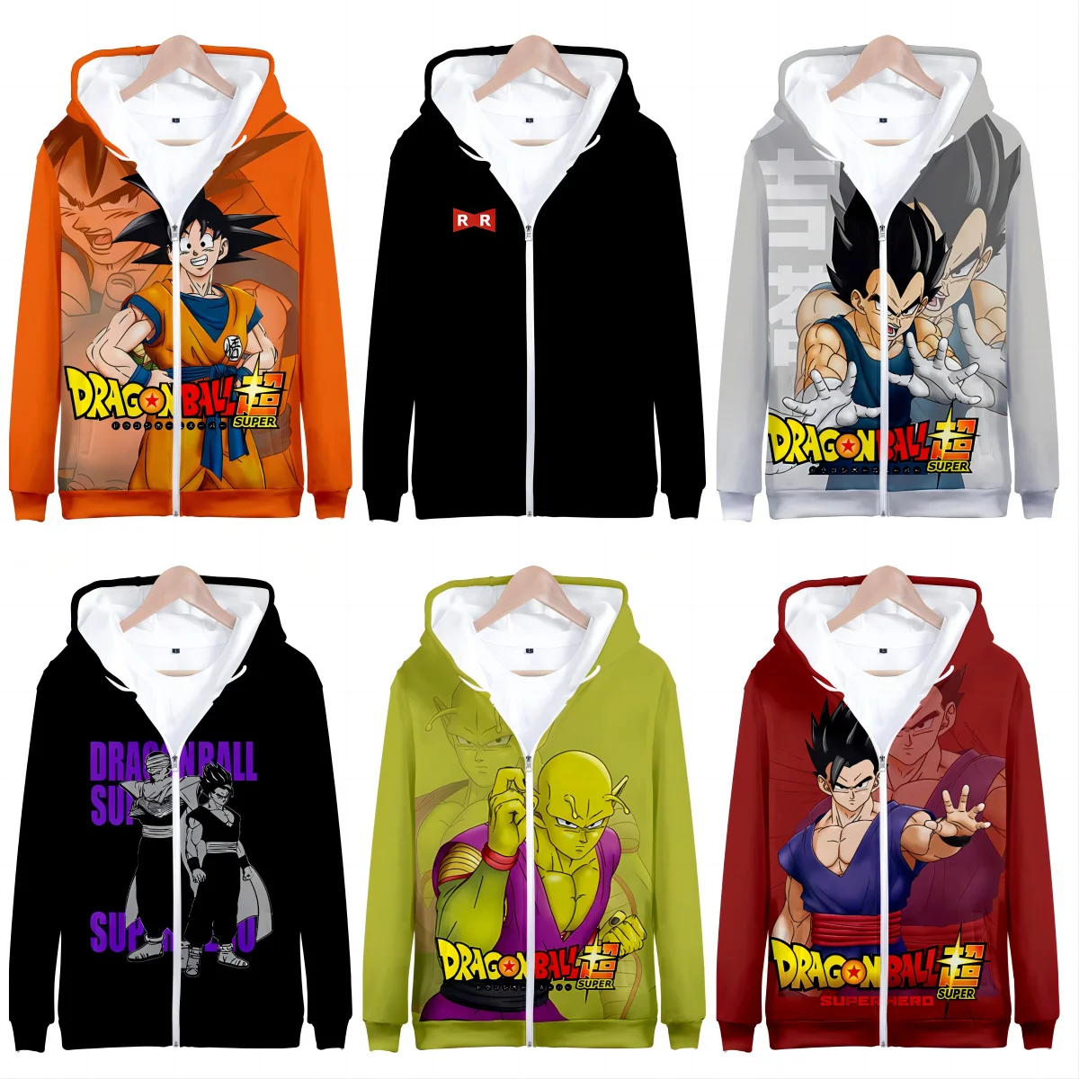 

Anime Dragon Ball Goku Cosplay Jacket Super Saiyan Goku Halloween Carnival Costume Men Women Hooded Sweatshirt