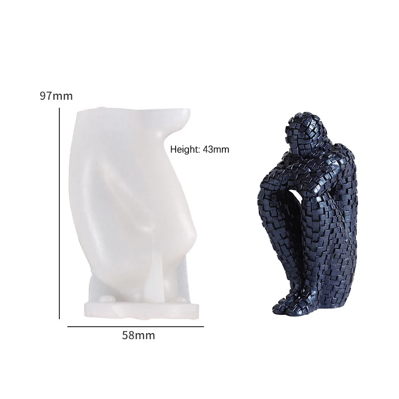 Силиконовая форма для изготовления свечей